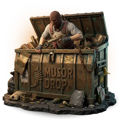 Кейс Бронзовая Мусорка на Musor Drop