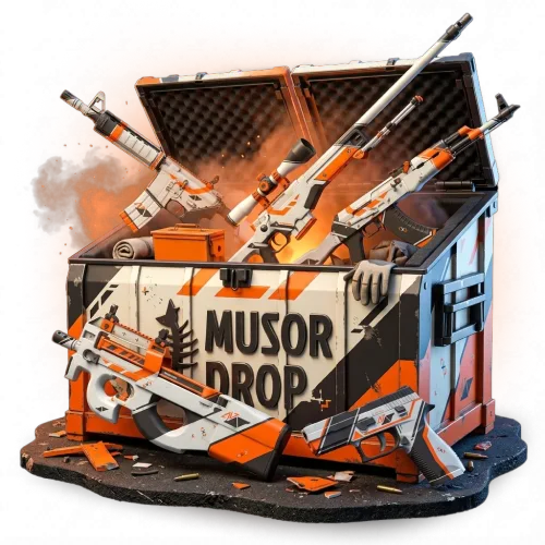Кейс Asiimov на Musor Drop
