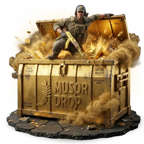 Кейс Золотая Мусорка на Musor Drop